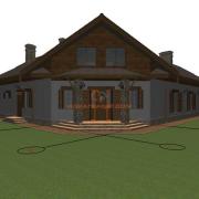 3D модель частного дома Горбовичи
